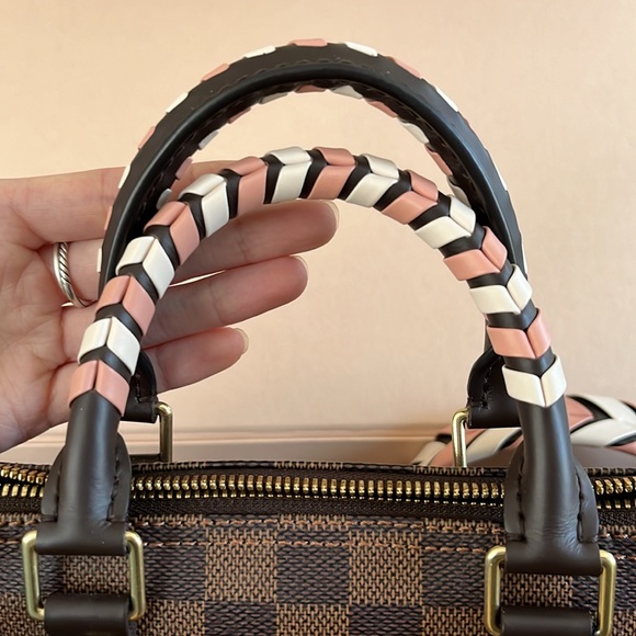 Louis Vuitton Damier Ebene Braided Speedy Bandouliere 25 - Picture 5 of 9